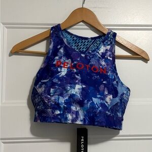 Peloton Blue Moves High Neck Bra Nwt Sz Small